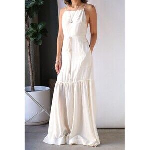 $445 Jonathan Simkhai Strappy Maxi Coverup Sleeveless Dress Dress Size Small